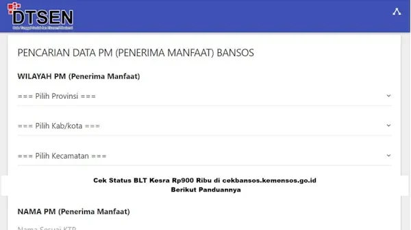 cek bansos kemensos