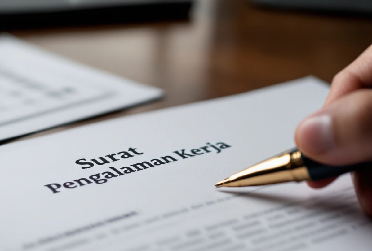 contoh surat pengalaman kerja