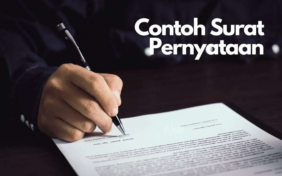 contoh surat pernyataan