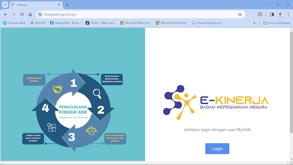 login ekinerja bkn