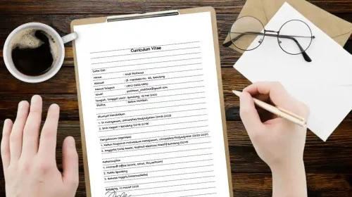 contoh cv lamaran kerja tulis tangan