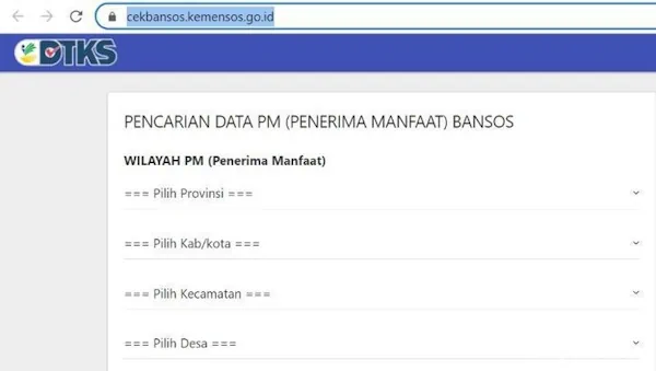 daftar bansos kemensos -go id