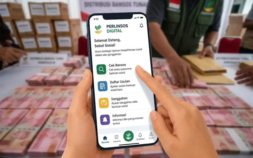 cek bantuan perlinsos