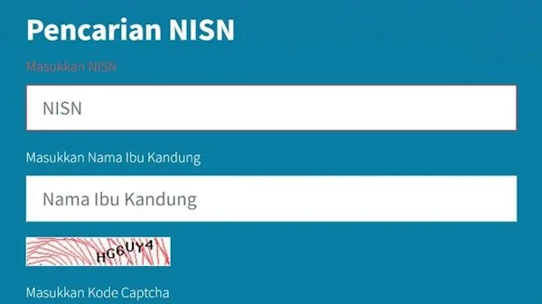 cek nisn dengan nama