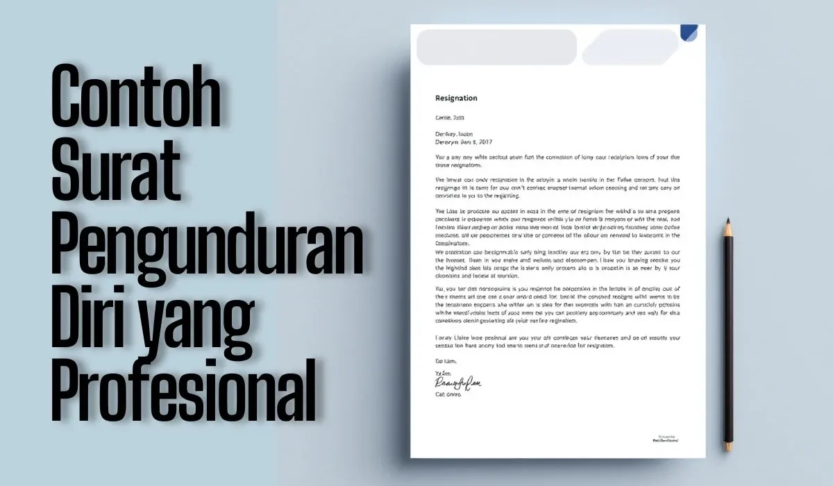 contoh surat pengunduran diri