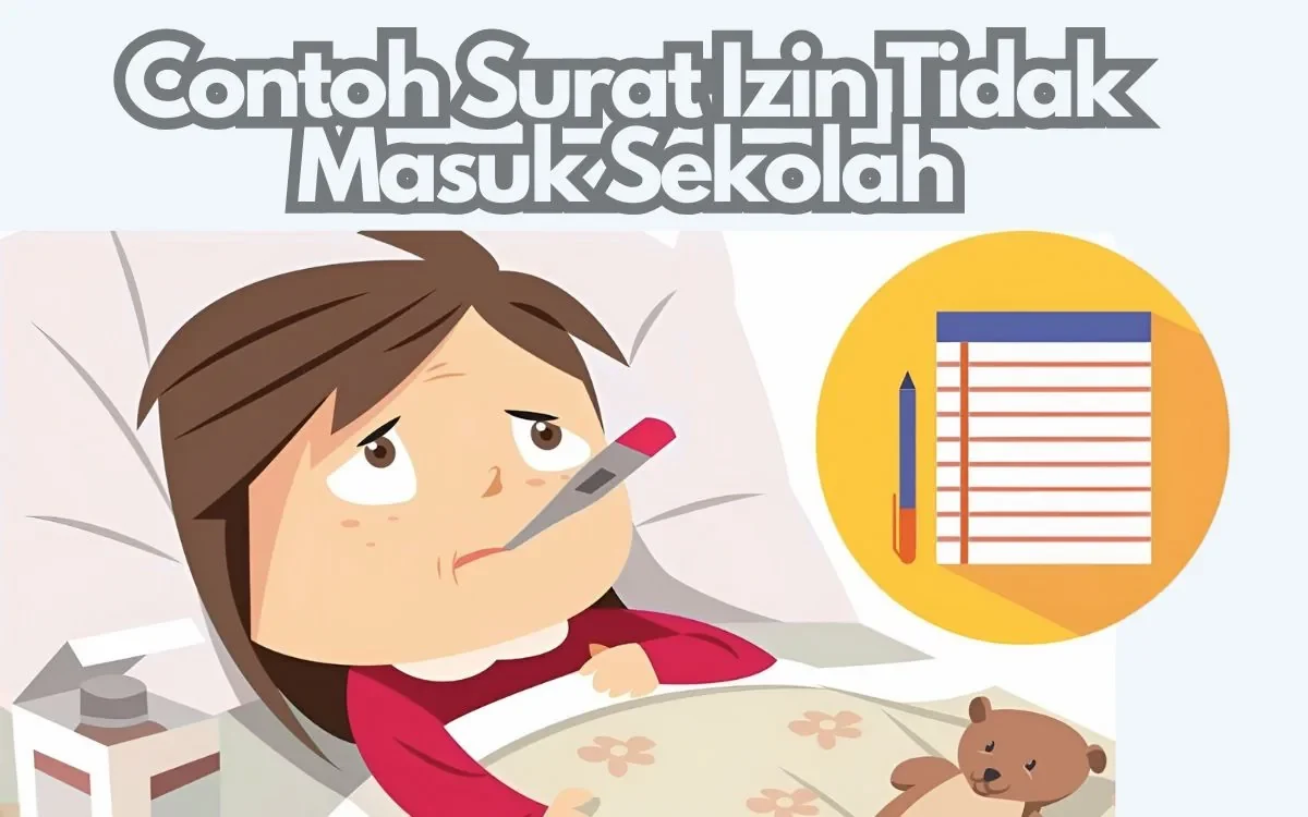contoh surat izin tidak masuk sekolah