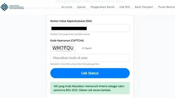 cek bsu ketenagakerjaan