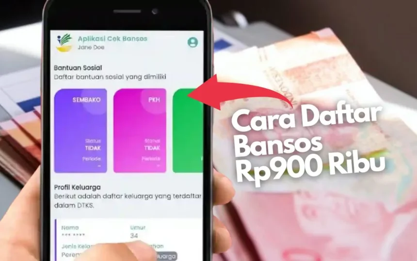 cara daftar bansos 900 ribu