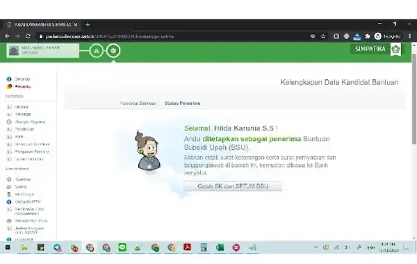 cara cek bsu guru kemenag