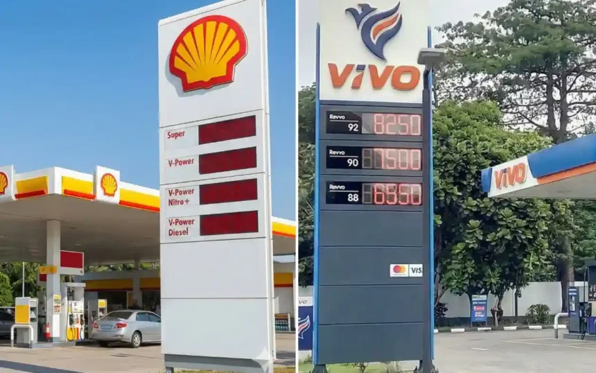 harga bbm shell dan vivo desember 2025
