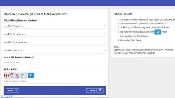 cek bansos bpnt