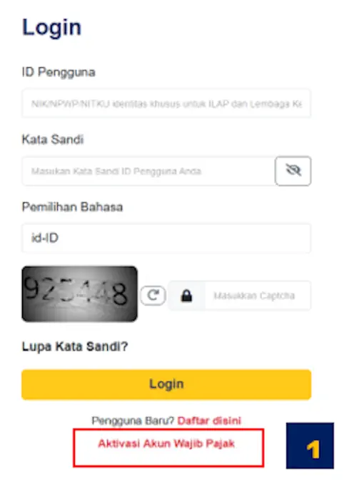 login coretax djp