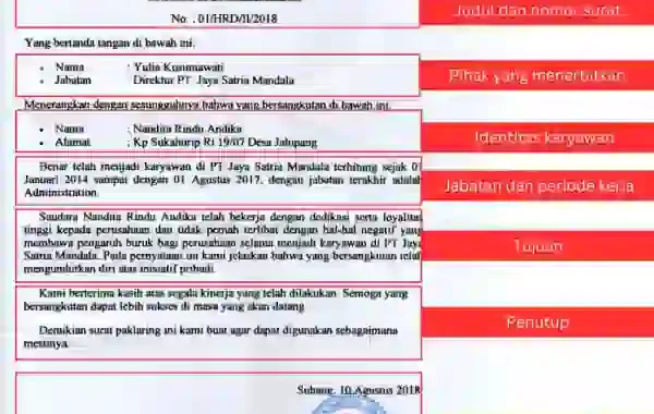 surat paklaring