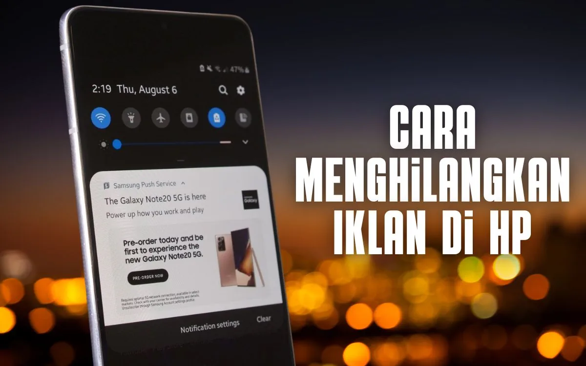 cara menghilangkan iklan di hp