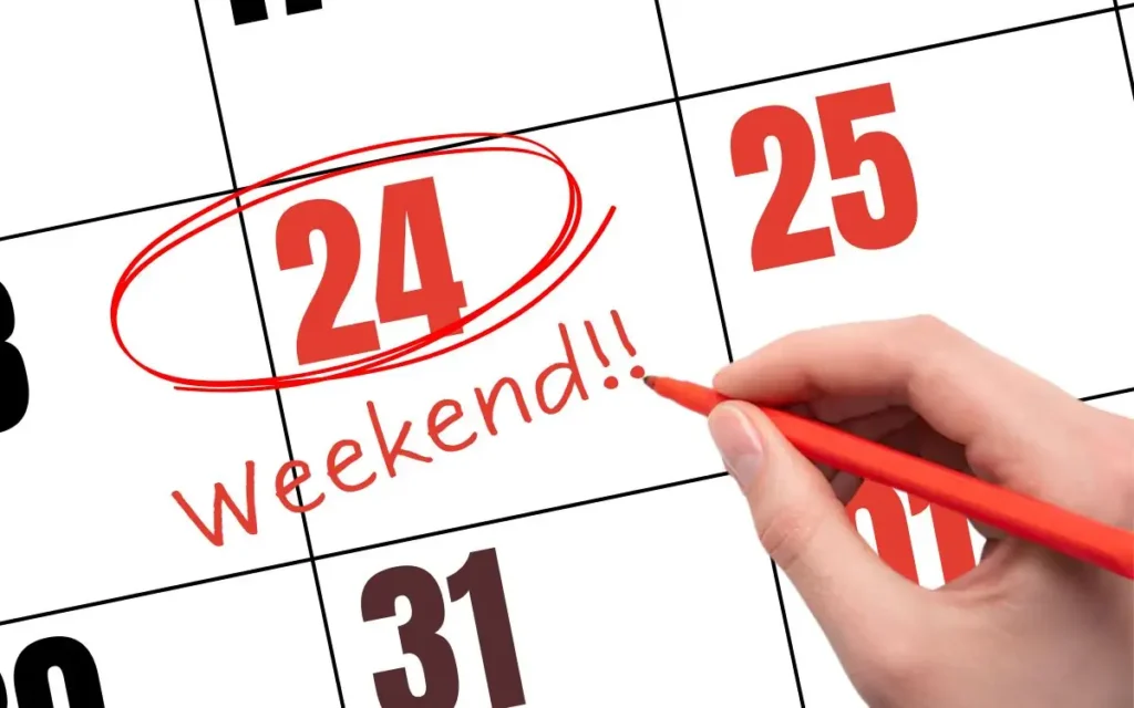 weekend dan weekday
