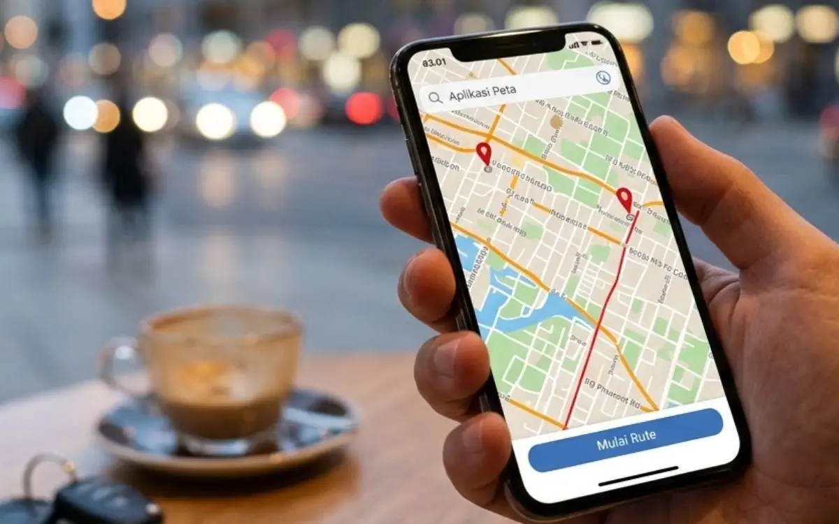 cara mengukur jarak di google maps