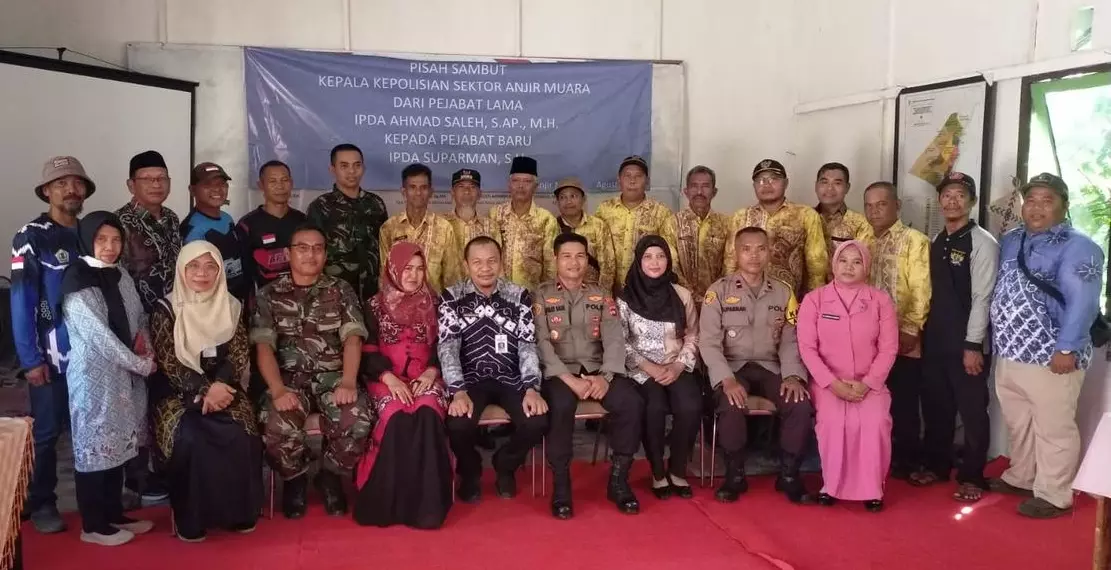 pisah sambut kapolsek anjir muara