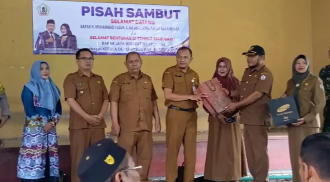 pisah sambut camat anjir muara